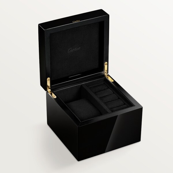 Pasha de Cartier watch and cufflink box Box, lacquered wood