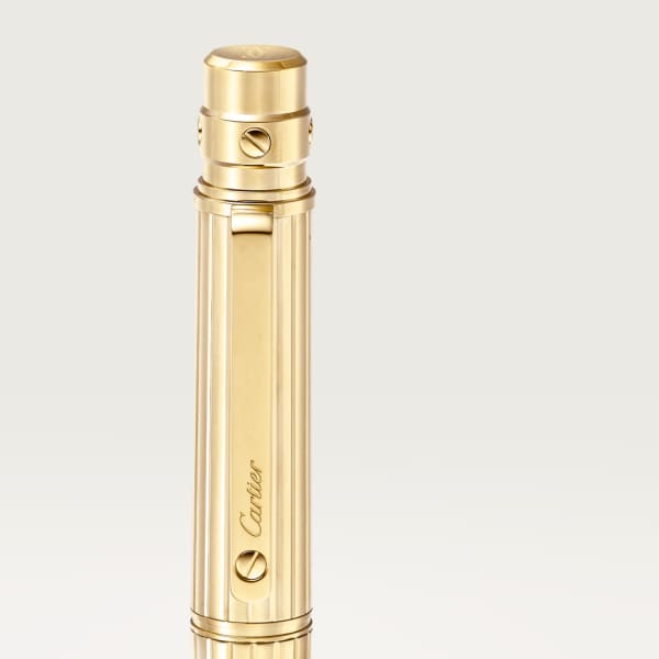 Santos de Cartier rollerball pen Large model, engraved metal, gold finish
