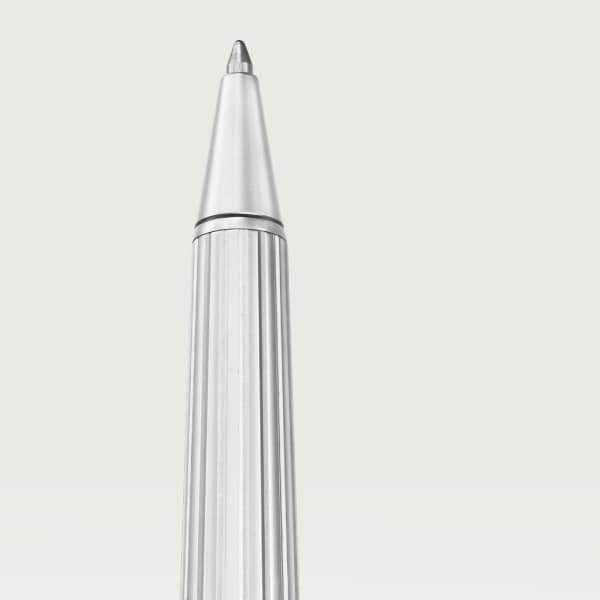 Santos de Cartier ballpoint pen Large model, engraved metal, palladium and gold finishes