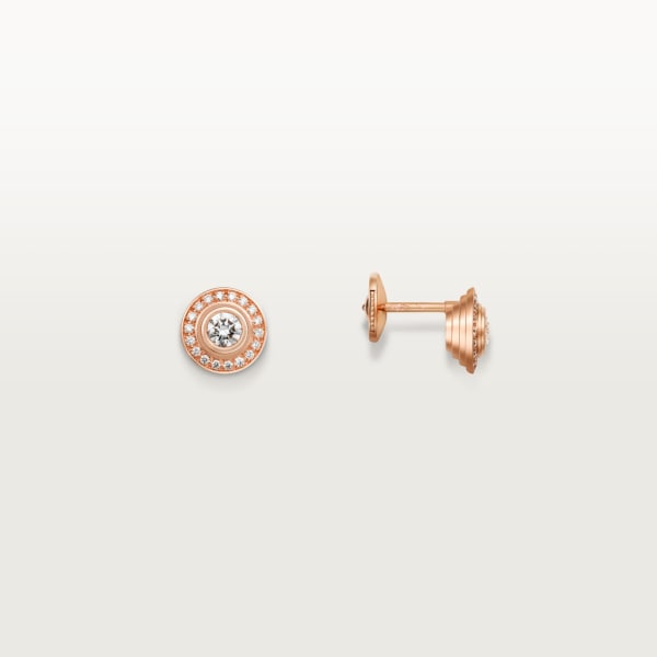 Cartier d'Amour earrings Rose gold, diamonds