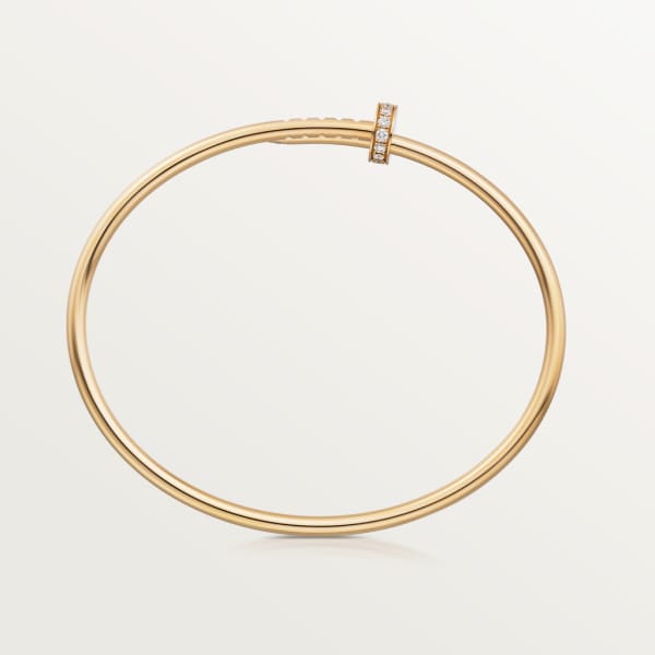 Juste un Clou bracelet, small model, diamonds Yellow gold, diamonds