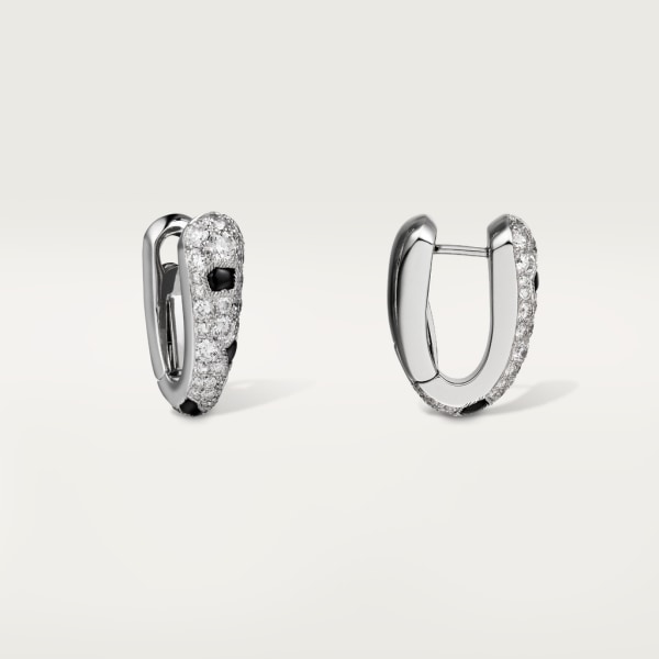 Panthère de Cartier earrings White gold, onyx, diamonds