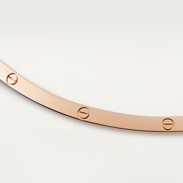 Love torque necklace Rose gold