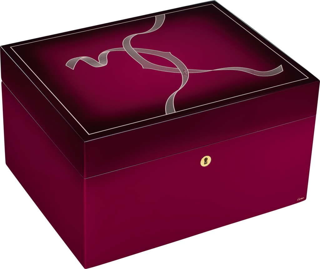Entrelacés de Cartier jewellery box, XL modelLacquered wood