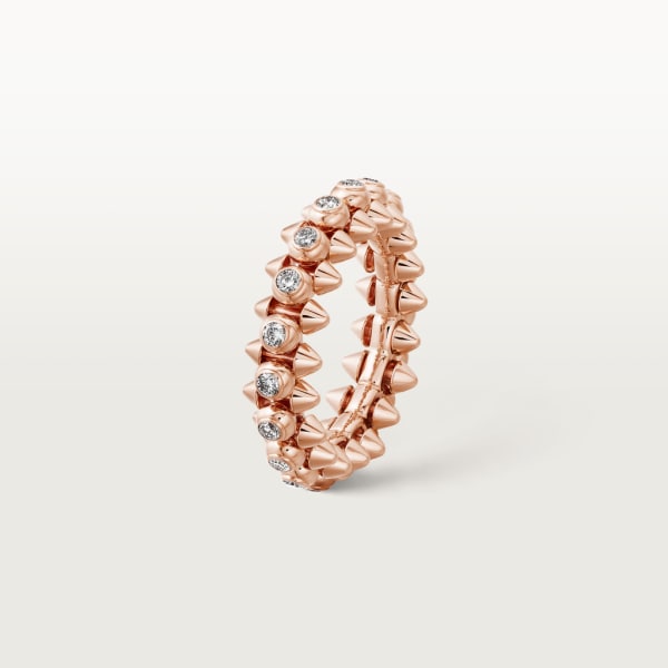 Clash de Cartier ring, medium model, diamonds Rose gold, diamonds