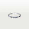 Etincelle de Cartier wedding ring, width 2 mm, paved Platinum, sapphires, diamonds