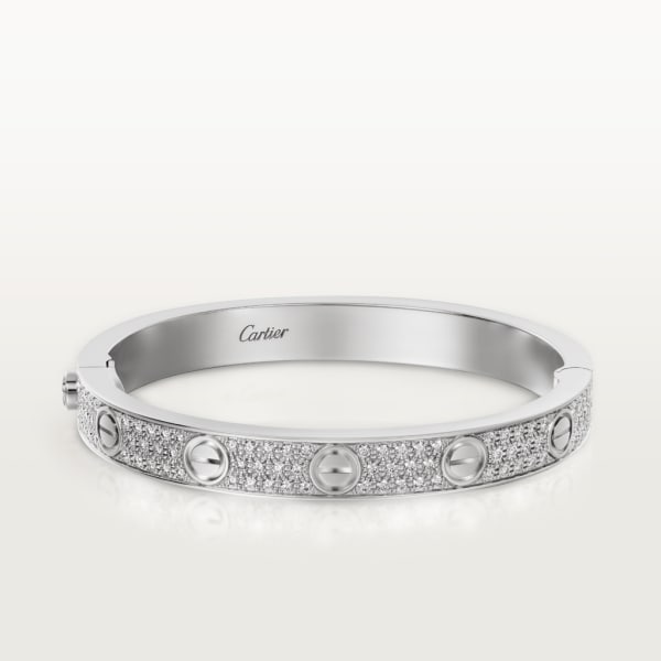 Love bracelet White gold, diamonds