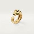 Panthère de Cartier ring, medium model Yellow gold, tsavorite garnets, onyx