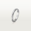 C de Cartier wedding band, 3 mm width Platinum