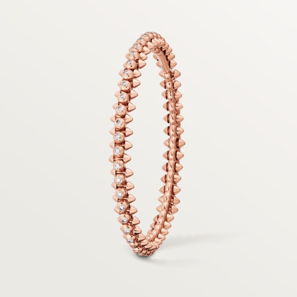 Clash de Cartier bracelet, medium model, diamonds Rose gold, diamonds