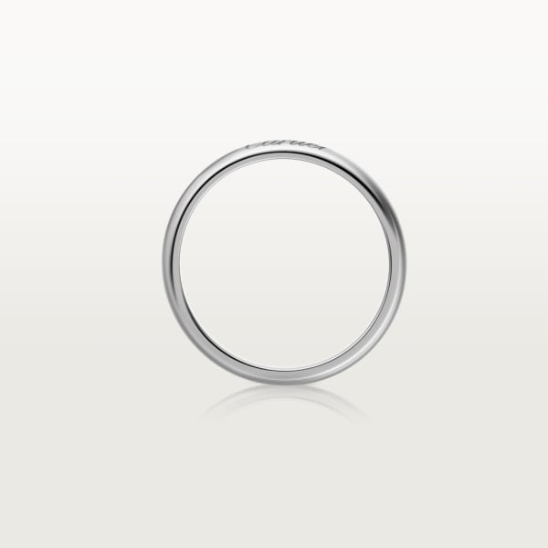 C de Cartier wedding band, 3 mm width Platinum