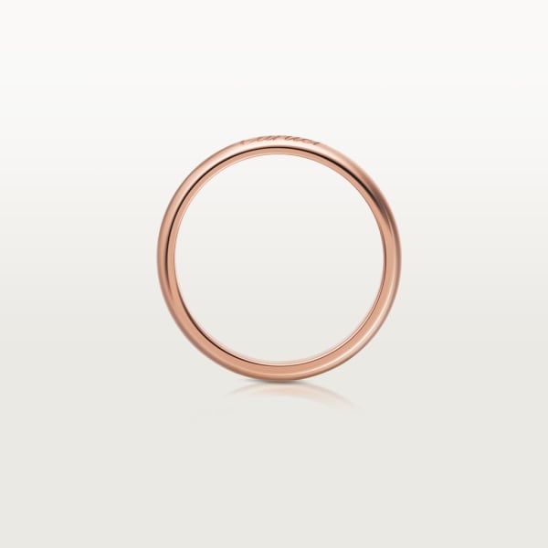C de Cartier wedding ring, width 3 mm Rose gold