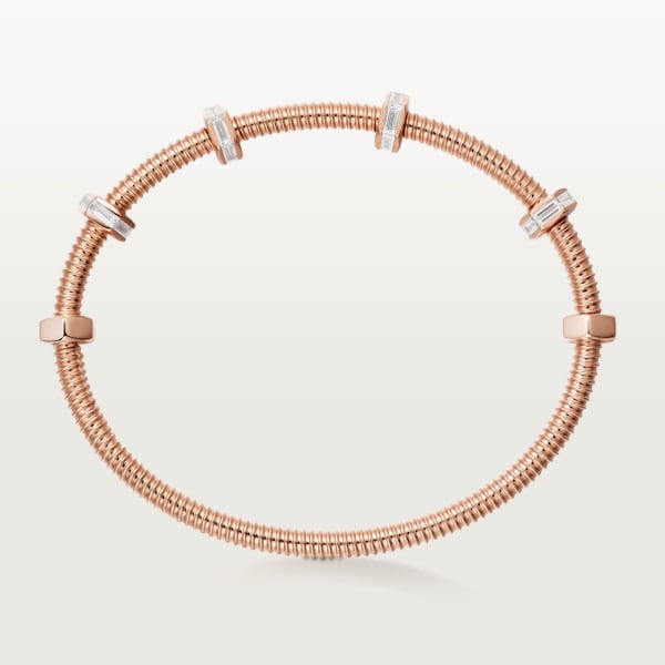 Ecrou de Cartier bracelet, diamonds Rose gold, diamonds