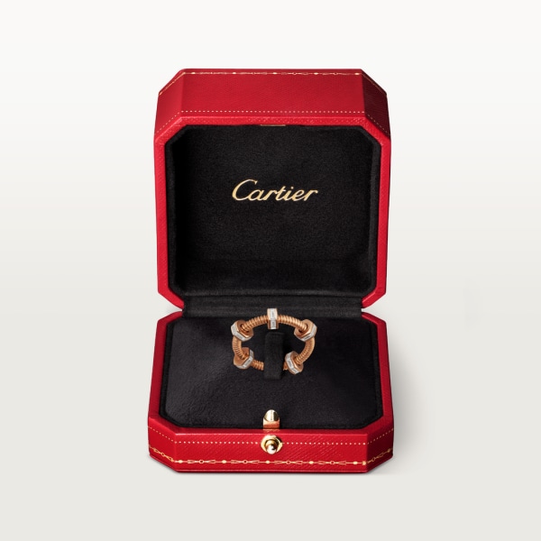 Ecrou de Cartier ring Rose gold, diamonds