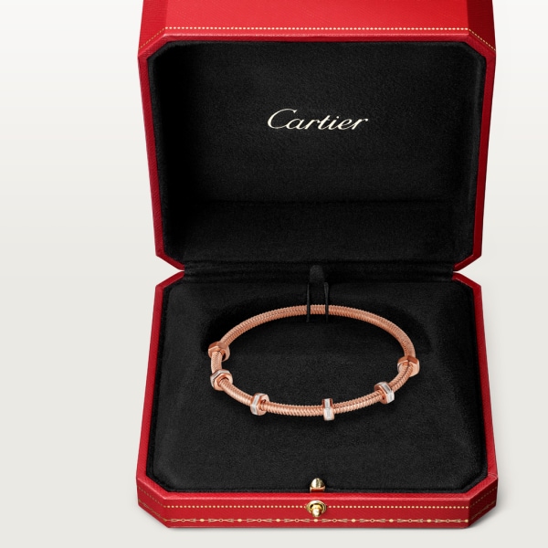 Ecrou de Cartier bracelet, diamonds Rose gold, diamonds