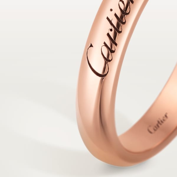 C de Cartier wedding ring, width 3 mm Rose gold