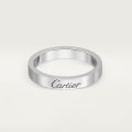 C de Cartier wedding ring, width 3 mm Platinum
