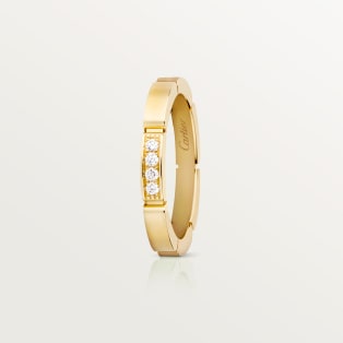 Maillon Panthère wedding ring, 4 diamonds Yellow gold, diamonds