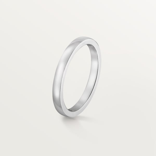 Ballerine wedding ring, width 2.1 mm Platinum