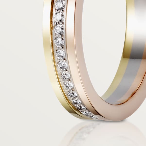 Vendôme Louis Cartier Wedding Ring White gold, yellow gold, rose gold, diamonds