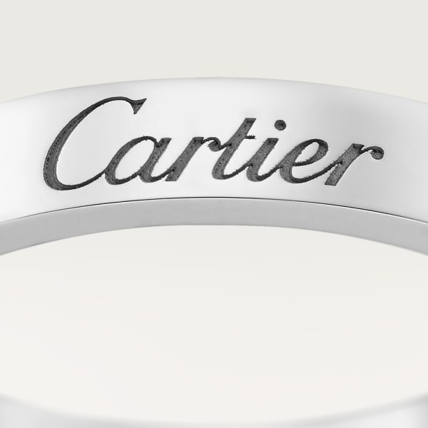C de Cartier wedding ring, width 3 mm Platinum