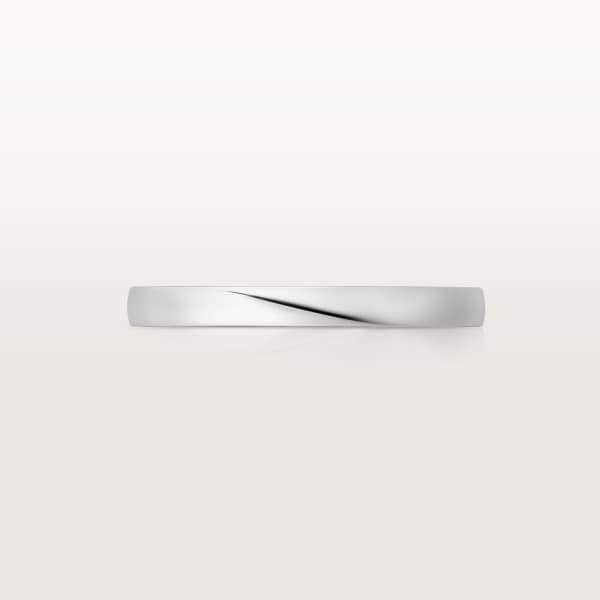 Ballerine wedding ring, width 2.1 mm Platinum