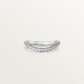 Trinity Ruban wedding ring, width 2 mm, paved Platinum, diamond