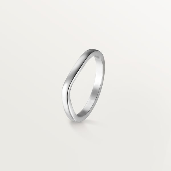 Ballerine wedding ring, width 2 mm Platinum