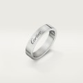 C de Cartier wedding ring, width 4 mm Platinum