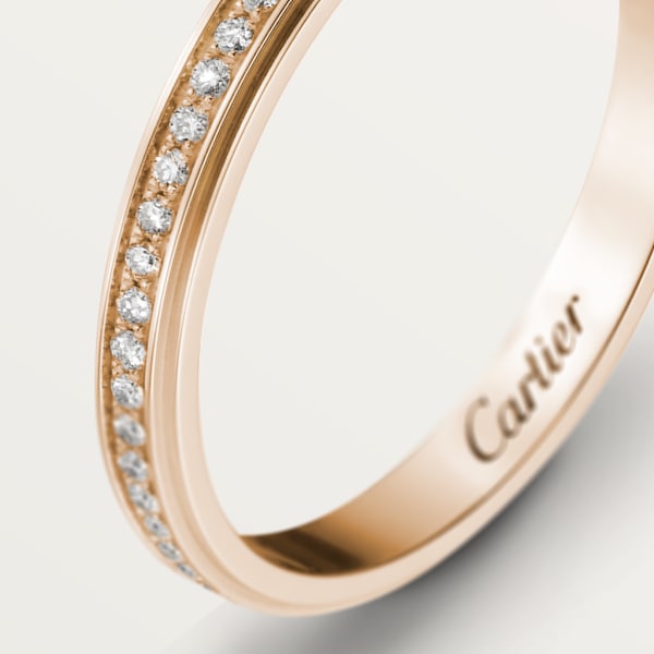 Cartier d'Amour wedding ring Rose gold, diamonds