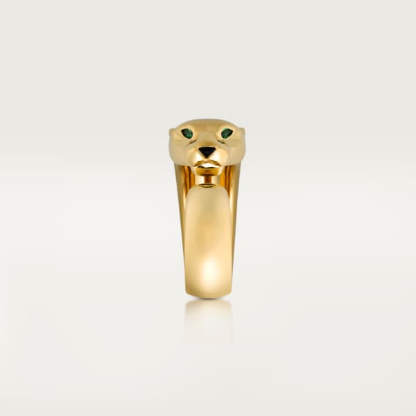 Panthère de Cartier ring Yellow gold, onyx, tsavorite garnet