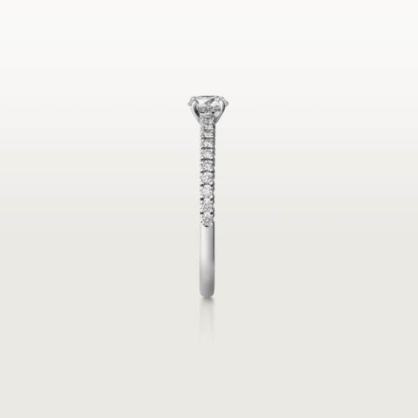 Etincelle de Cartier solitaire, brilliant-cut diamond, paved   Platinum, diamonds