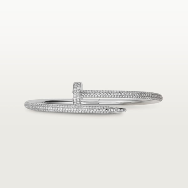 Juste un Clou bracelet, classic model, diamonds White gold, diamonds