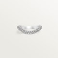 Trinity Ruban wedding ring, width 2.5 mm, paved Platinum, diamond