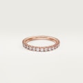 Etincelle de Cartier wedding ring, width 2.6 mm, semi-paved Rose gold, diamonds