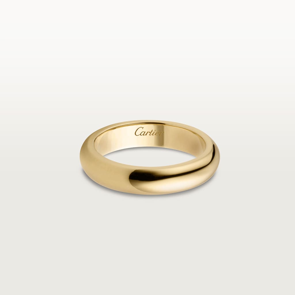 1895 wedding ring, width 4 mmYellow gold