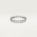 Etincelle de Cartier wedding ring, width 3.5 mm, semi-paved  Platinum, diamonds