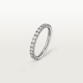 Etincelle de Cartier wedding ring, width 2 mm, semi-paved  Platinum, diamonds