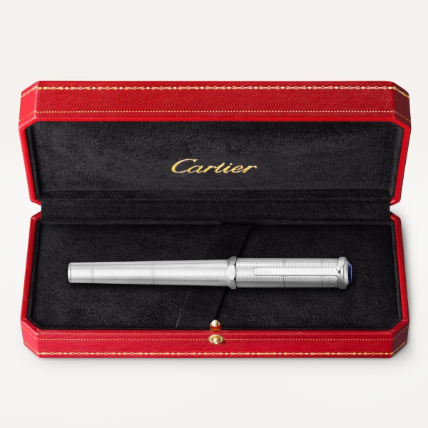 Santos-Dumont rollerball pen Engraved metal, palladium finish