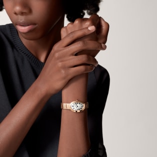 Baignoire watch, small model Small model, quartz movement, rose gold
