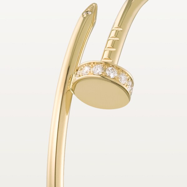 Juste un Clou earrings Yellow gold, diamonds