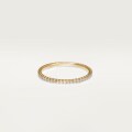 Etincelle de Cartier wedding ring, width 2.6 mm, paved Yellow gold, diamonds