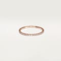 Etincelle de Cartier wedding ring, width 1.5 mm, paved Rose gold, diamonds