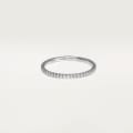 Etincelle de Cartier wedding ring, width 1.5 mm, paved White gold, diamonds