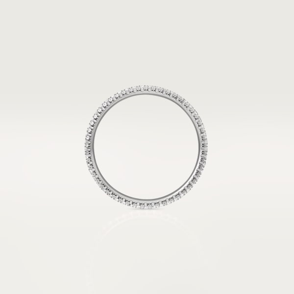 Etincelle de Cartier wedding ring, width 1.5 mm, paved White gold, diamonds