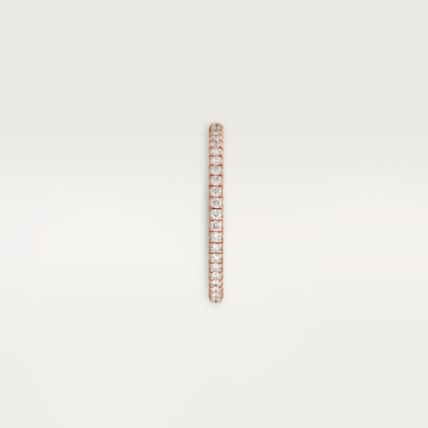 Etincelle de Cartier wedding ring, width 1.5 mm, paved Rose gold, diamonds
