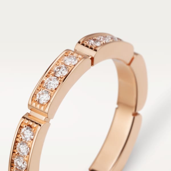 Maillon Panthère wedding ring Rose gold, diamonds
