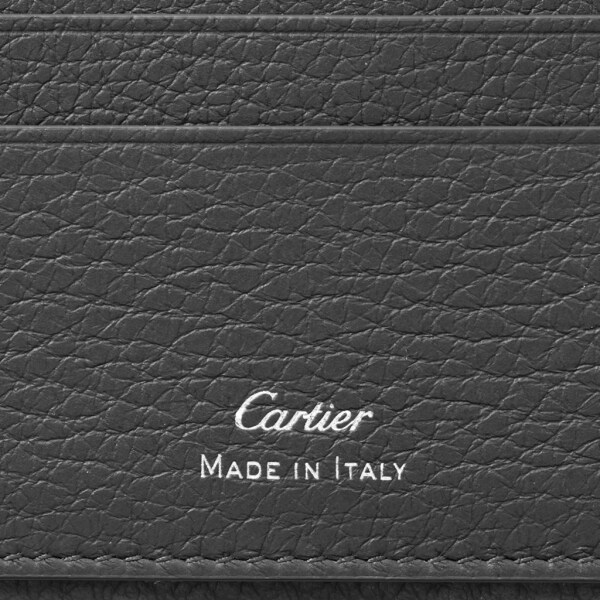 4-Credit Card Holder, Must de Cartier Grained anthracite calfskin