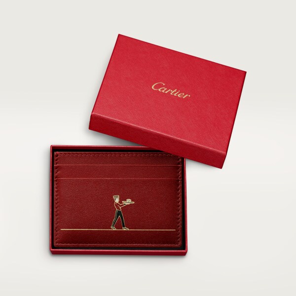 Card Holder, Must de Cartier Red calfskin