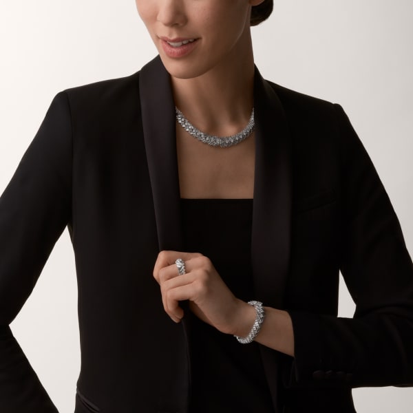 Reflection de Cartier necklace, diamonds White gold, diamonds